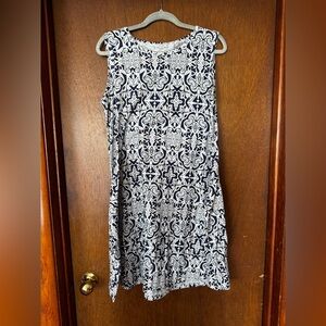 Black and White Patterned Dress